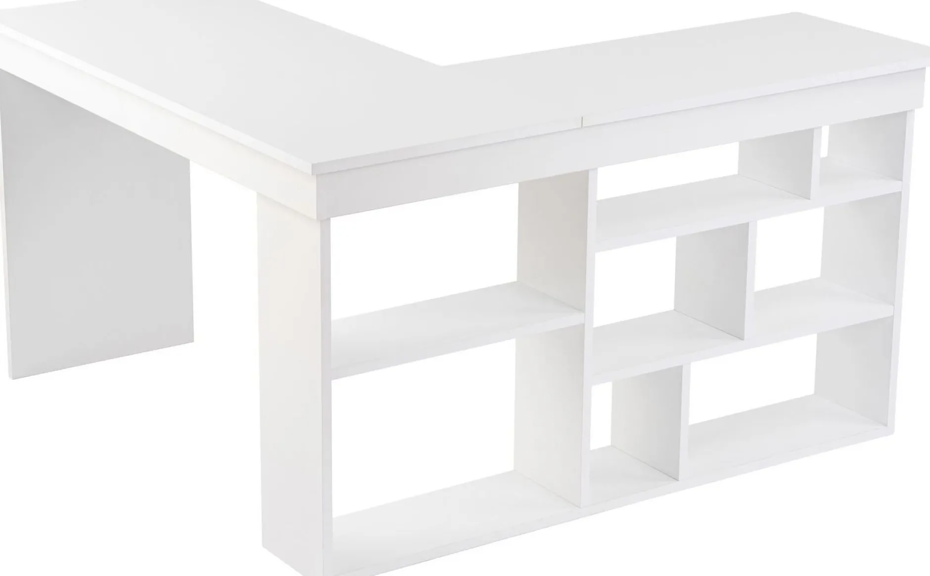 Schreibtisch Vesper - 100% MELAMINE - Naturweiß - 72 x 120 x 130 cm