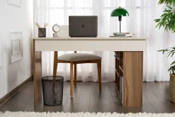 Schreibtisch Vesper - 100% MELAMINE - Kaschmir - 72 x 120 x 130 cm