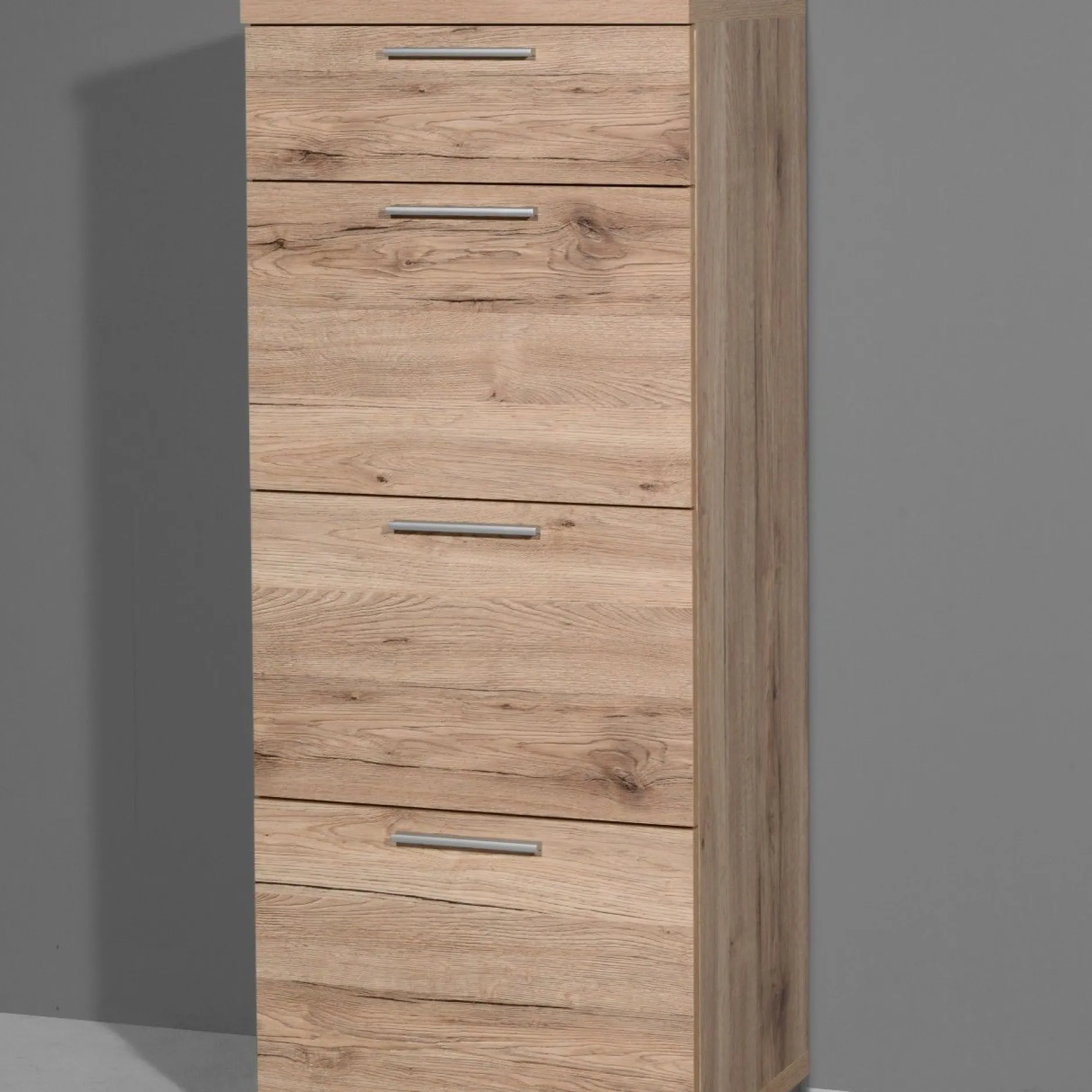Schubladenblock Tosun 84 cm mit 4 Schubladen - Eiche