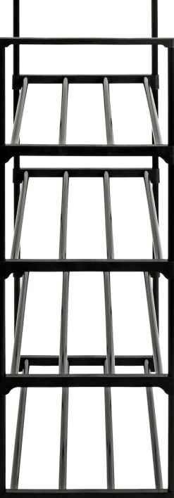 Schuhregal | 65 x 30 x 74 cm | Schwarz