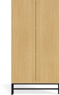 Schuhschrank Albany - 72x25x140cm - 3 Türen - Eiche Dekor