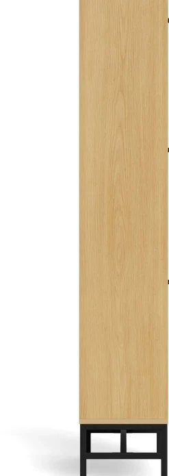 Schuhschrank Albany - 72x25x140cm - 3 Türen - Eiche Dekor