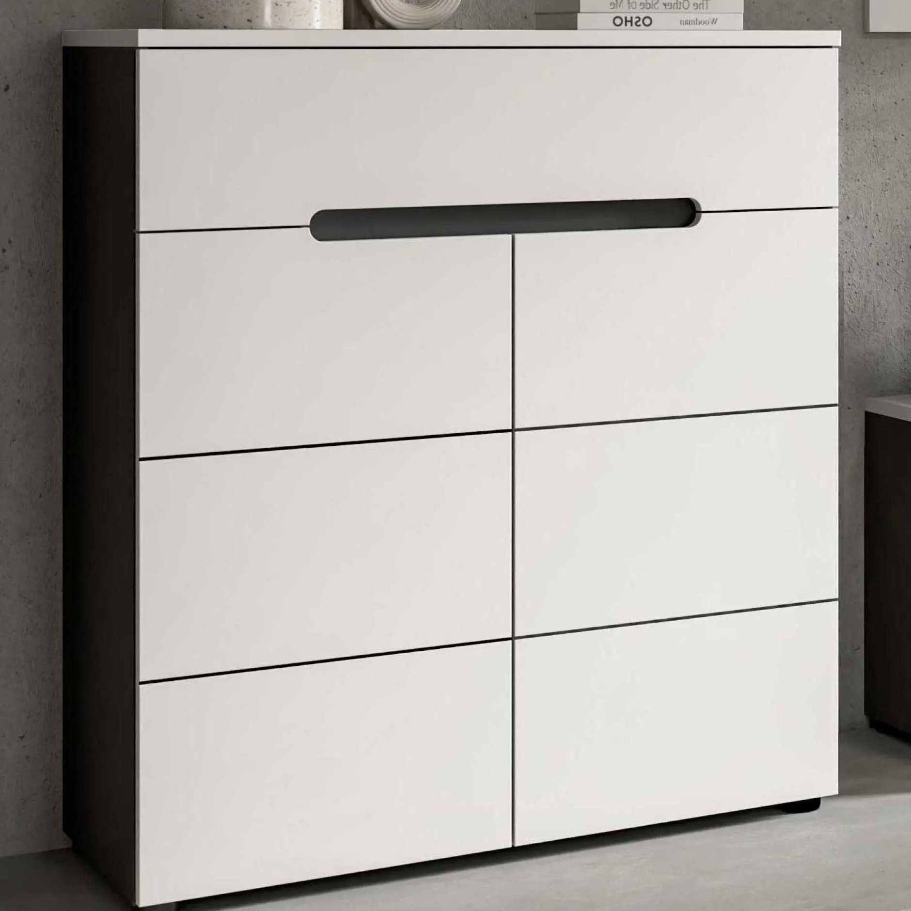 Schuhschrank Canu Xonox - Weiß - 80x94x37 cm