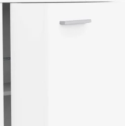 Schuhschrank Cuba - 100x33x114cm - 2 Türen - weiß