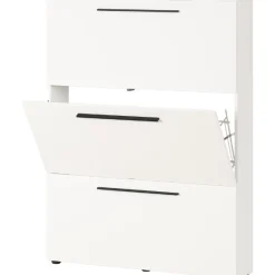 Schuhschrank Jonas 100cm mit drei Türen - weiß