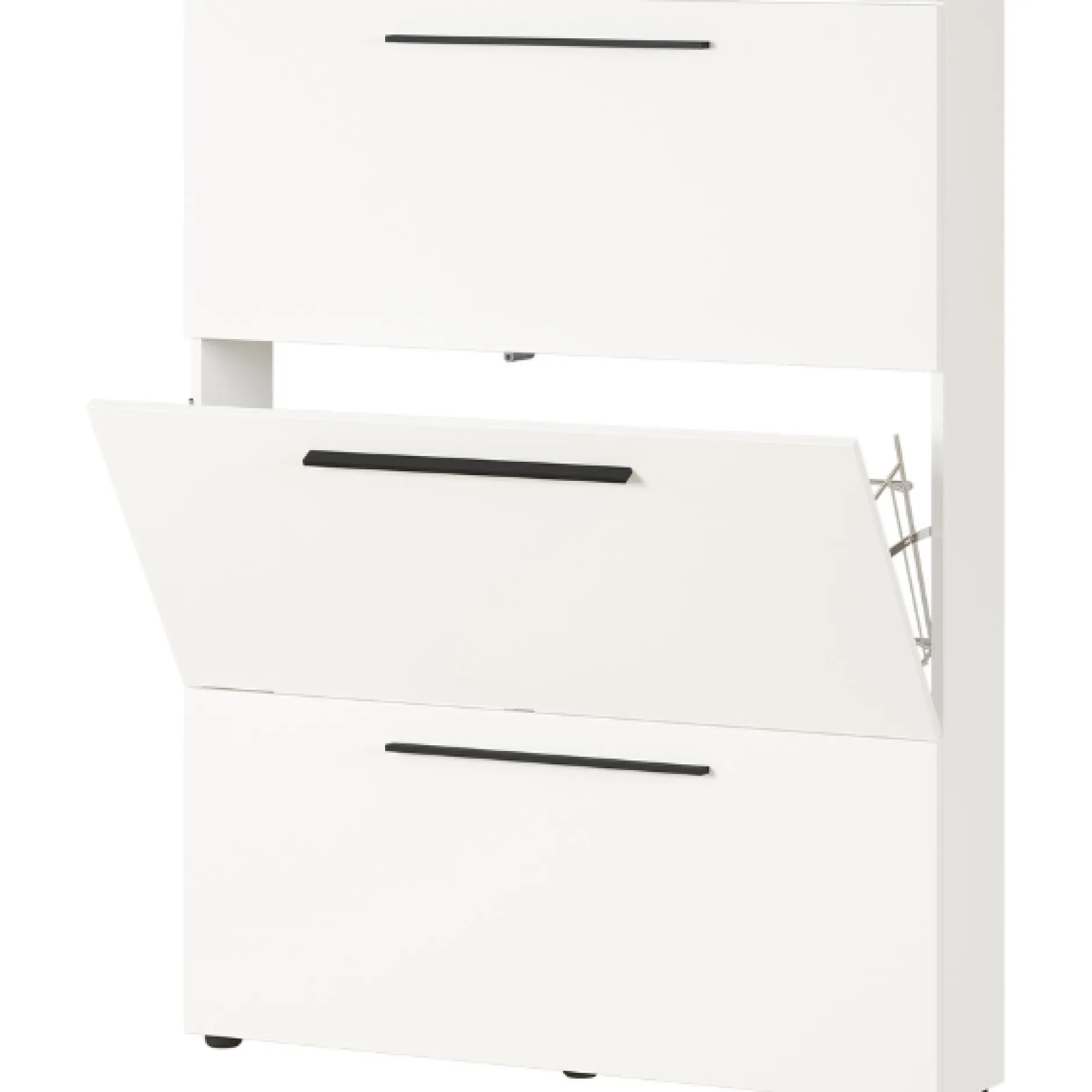 Schuhschrank Jonas 100cm mit drei Türen - weiß