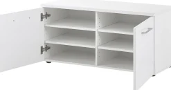 Schuhschrank Scifo 97cm mit 2 Türen - weiß
