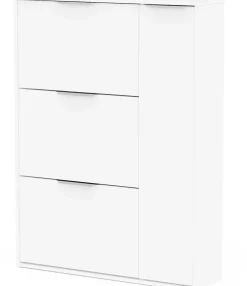 Schuhschrank Spectre - 91x26x123cm - 4 Türen - weiß