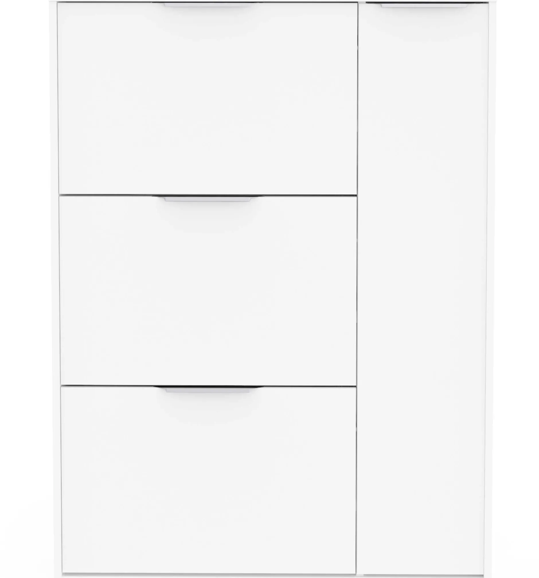 Schuhschrank Spectre - 91x26x123cm - 4 Türen - weiß
