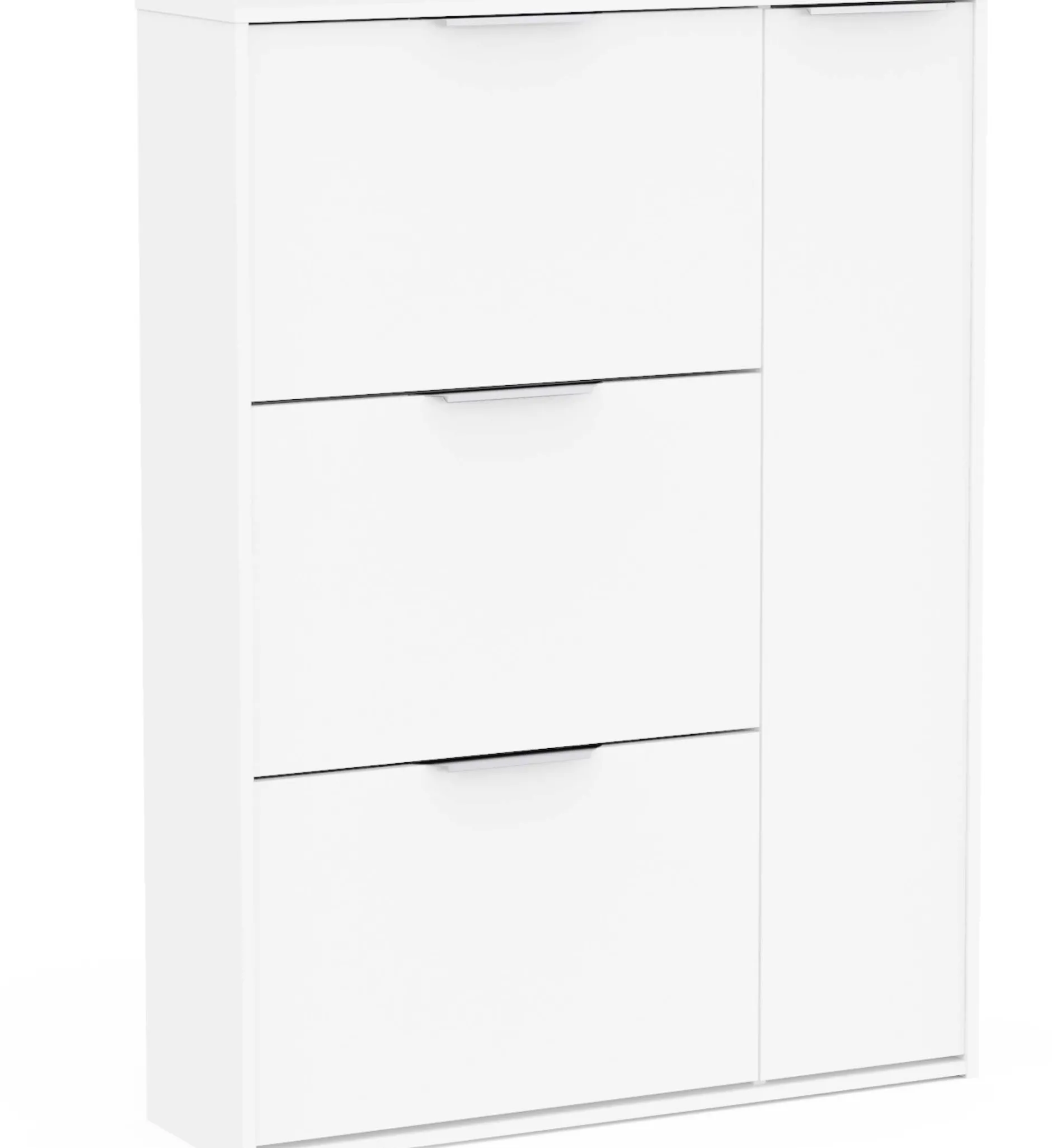 Schuhschrank Spectre - 91x26x123cm - 4 Türen - weiß