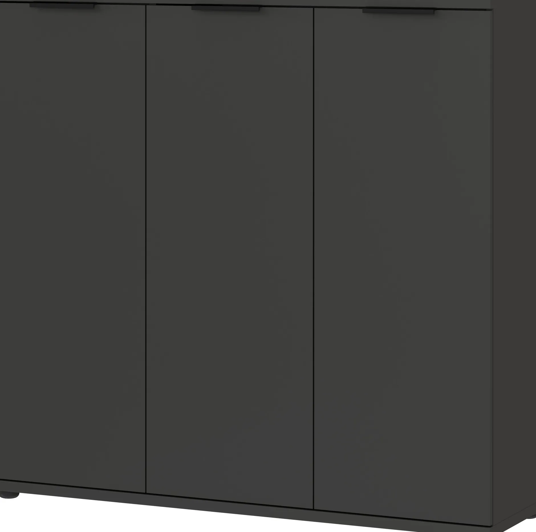 Schuhschrank Willian | 113 x 37 x 108 cm | Anthrazit-farbig