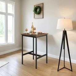 Schwerlast-Stahlrahmen Quadratischer Frühstücksbar-Tisch, 60x60x90cm