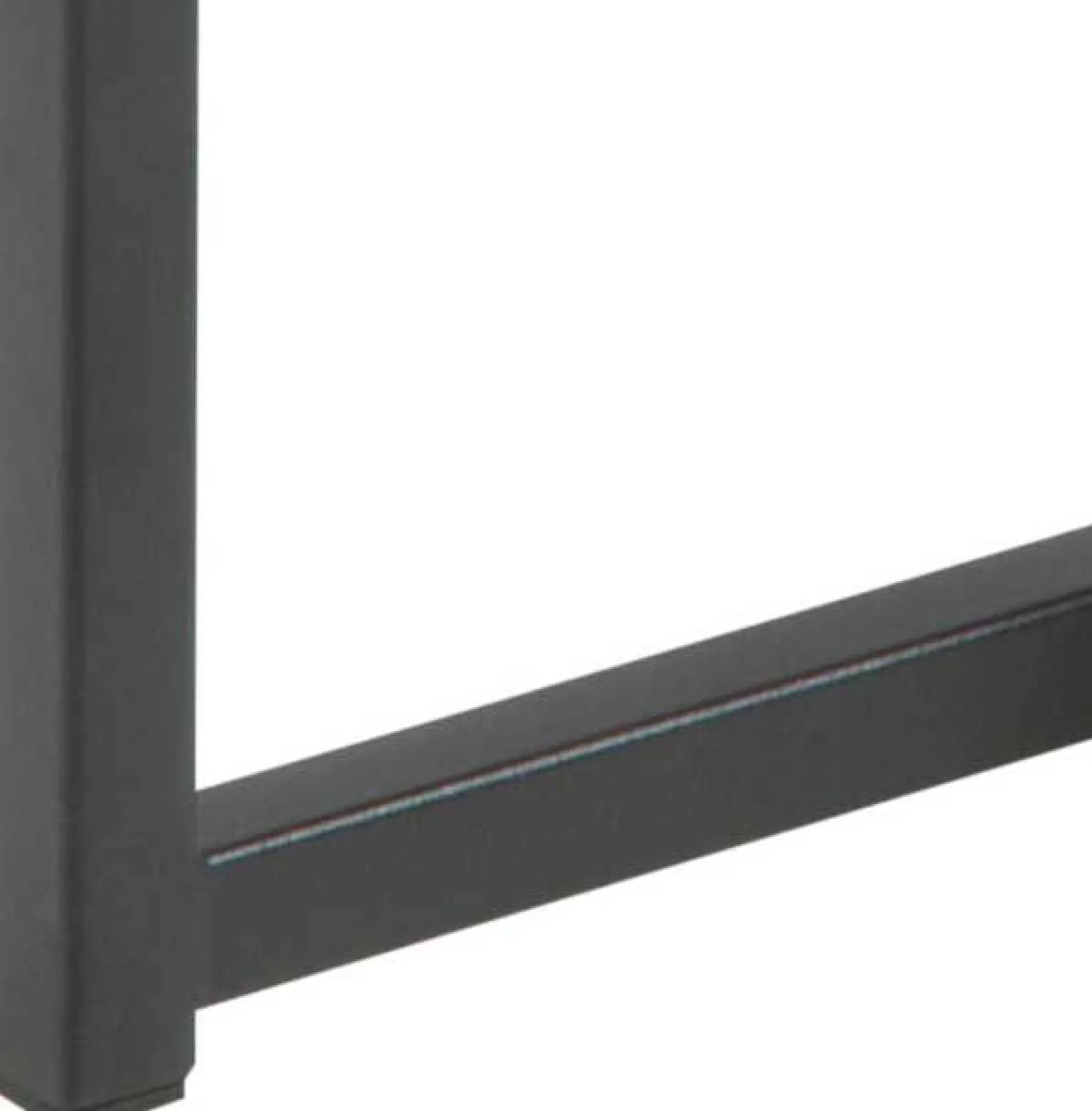 Seaford Eiche Nischentische, schwarzer Stahlsockel, 50cm