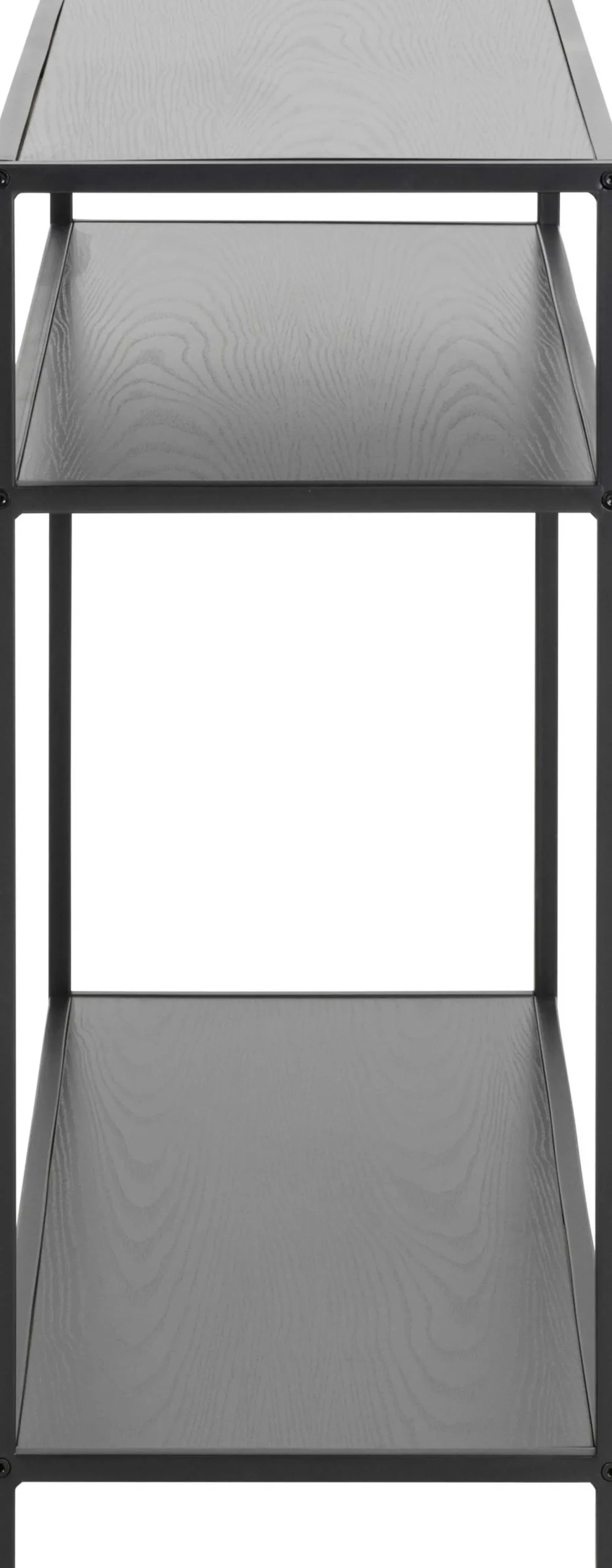 Seaford Rechteckiger Konsolentisch, Melaminharzbeschichtung Esche Schwarz, 100x35x79 cm".