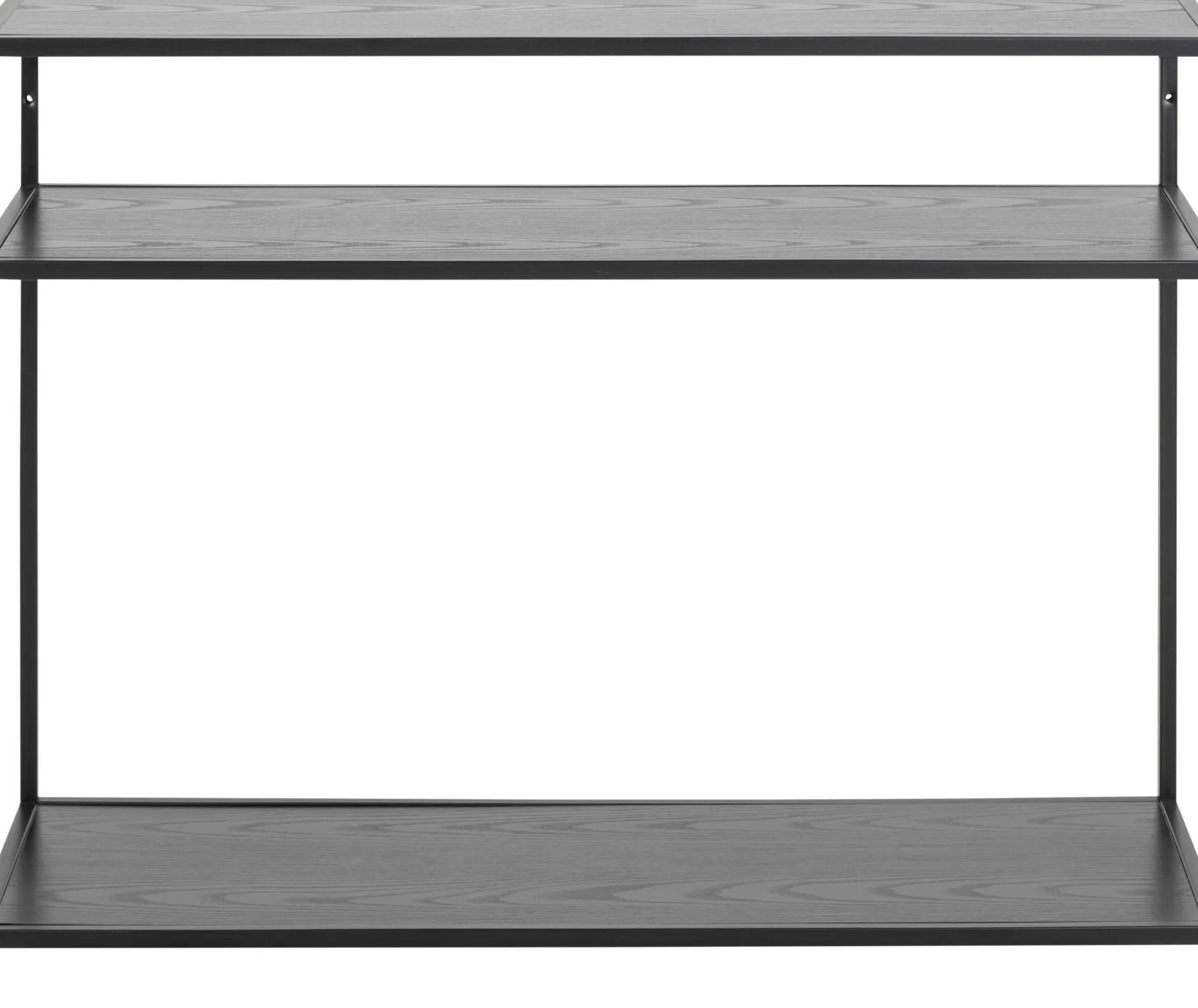 Seaford Rechteckiger Konsolentisch, Melaminharzbeschichtung Esche Schwarz, 100x35x79 cm".