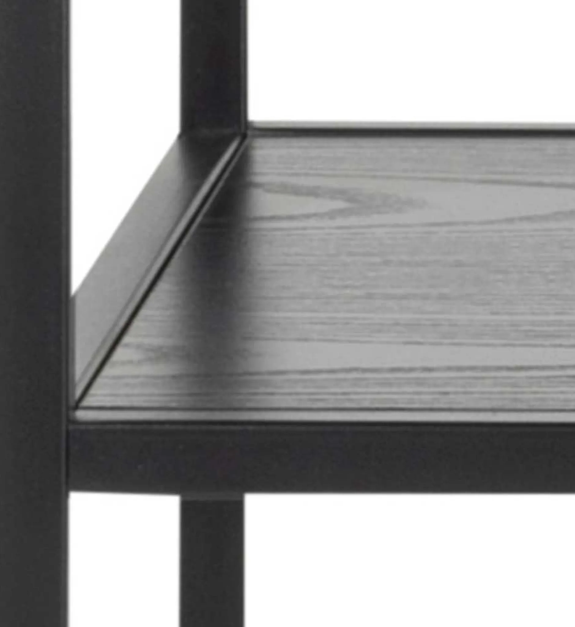Seaford Rechteckiger Konsolentisch, Melaminharzbeschichtung Esche Schwarz, 100x35x79 cm".