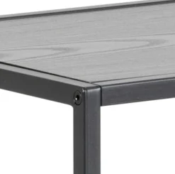 Seaford Rechteckiger Konsolentisch, Melaminharzbeschichtung Esche Schwarz, 100x35x79 cm