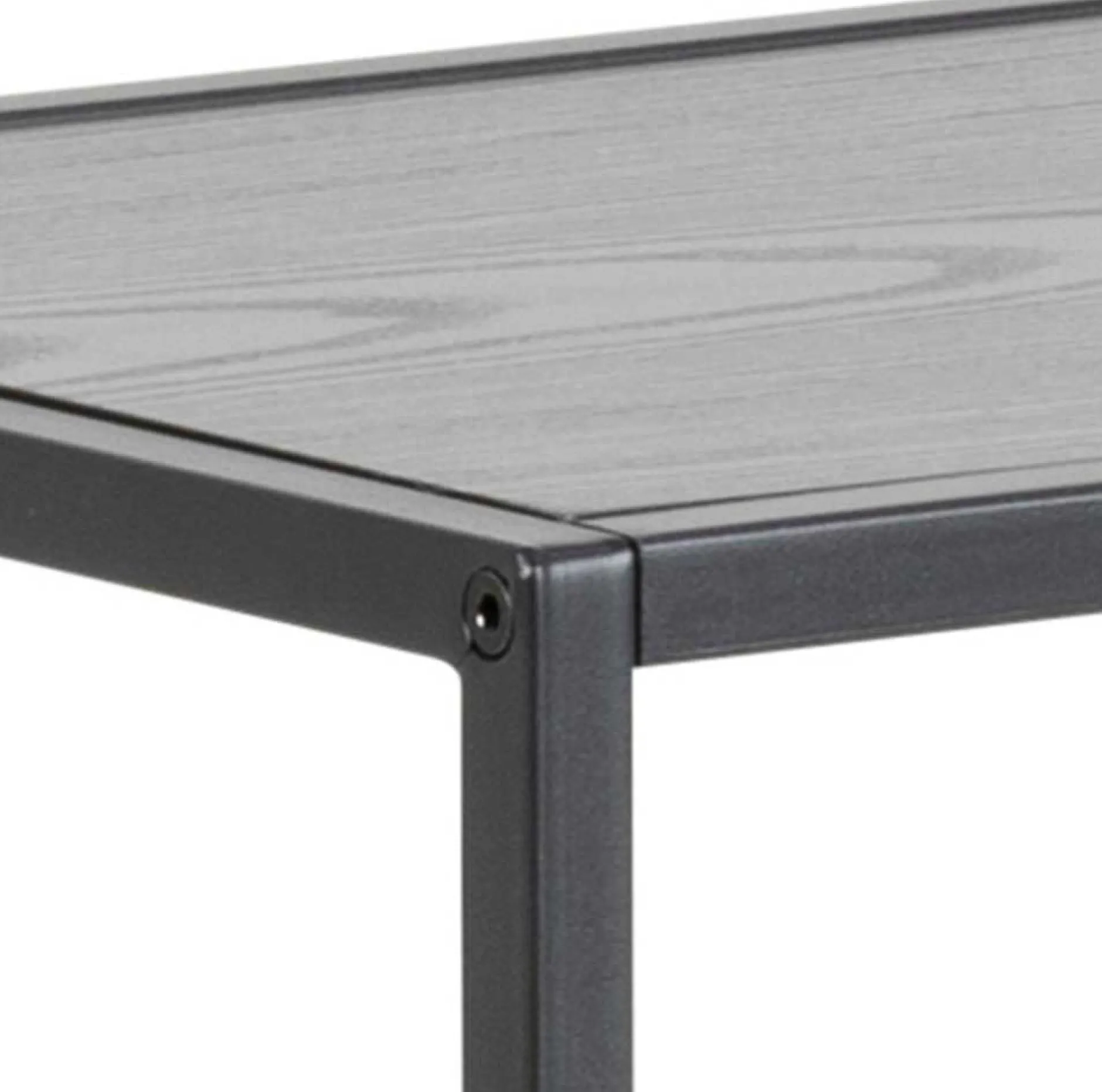 Seaford Rechteckiger Konsolentisch, Melaminharzbeschichtung Esche Schwarz, 100x35x79 cm".