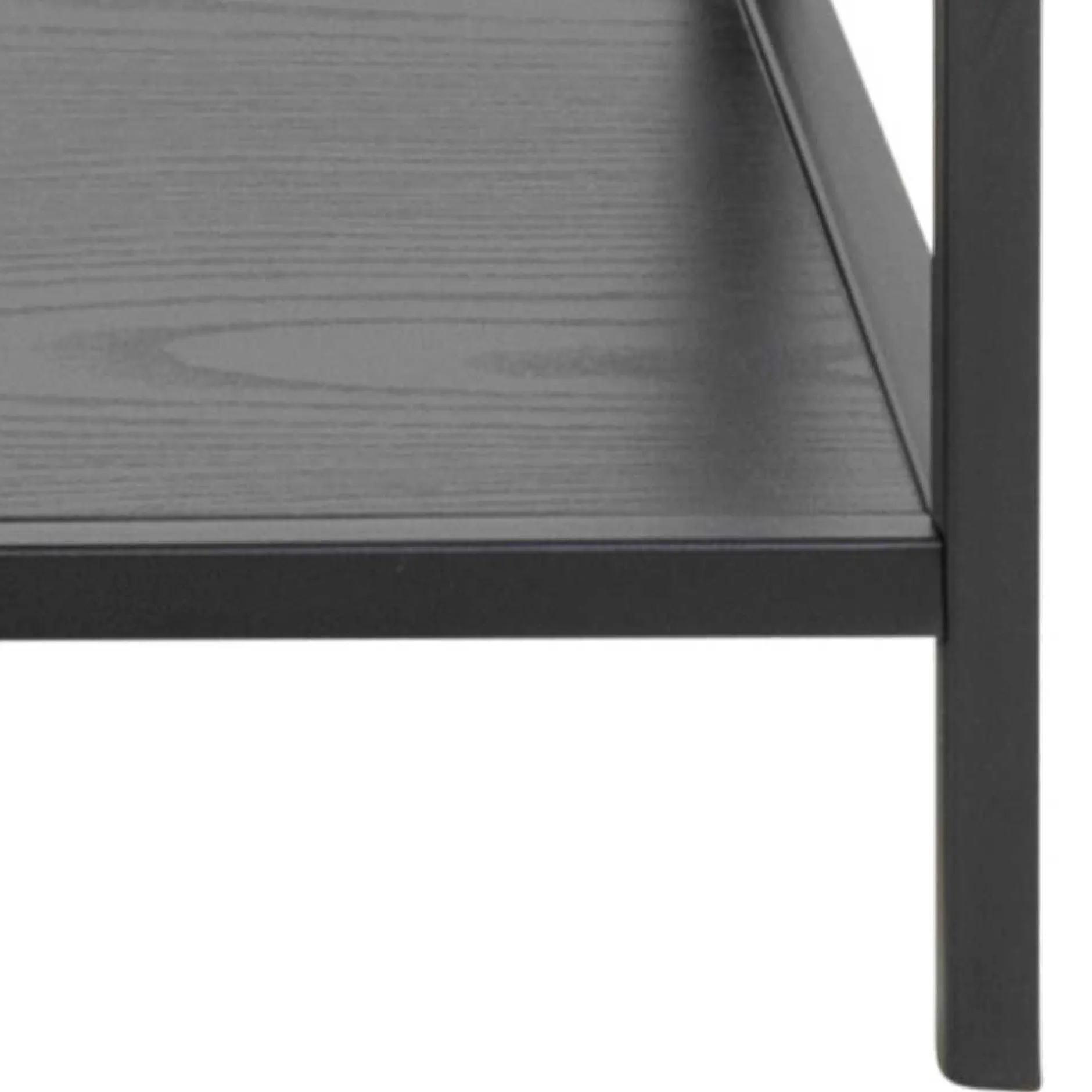Seaford Rechteckiger Konsolentisch, Melaminharzbeschichtung Esche Schwarz, 100x35x79 cm".