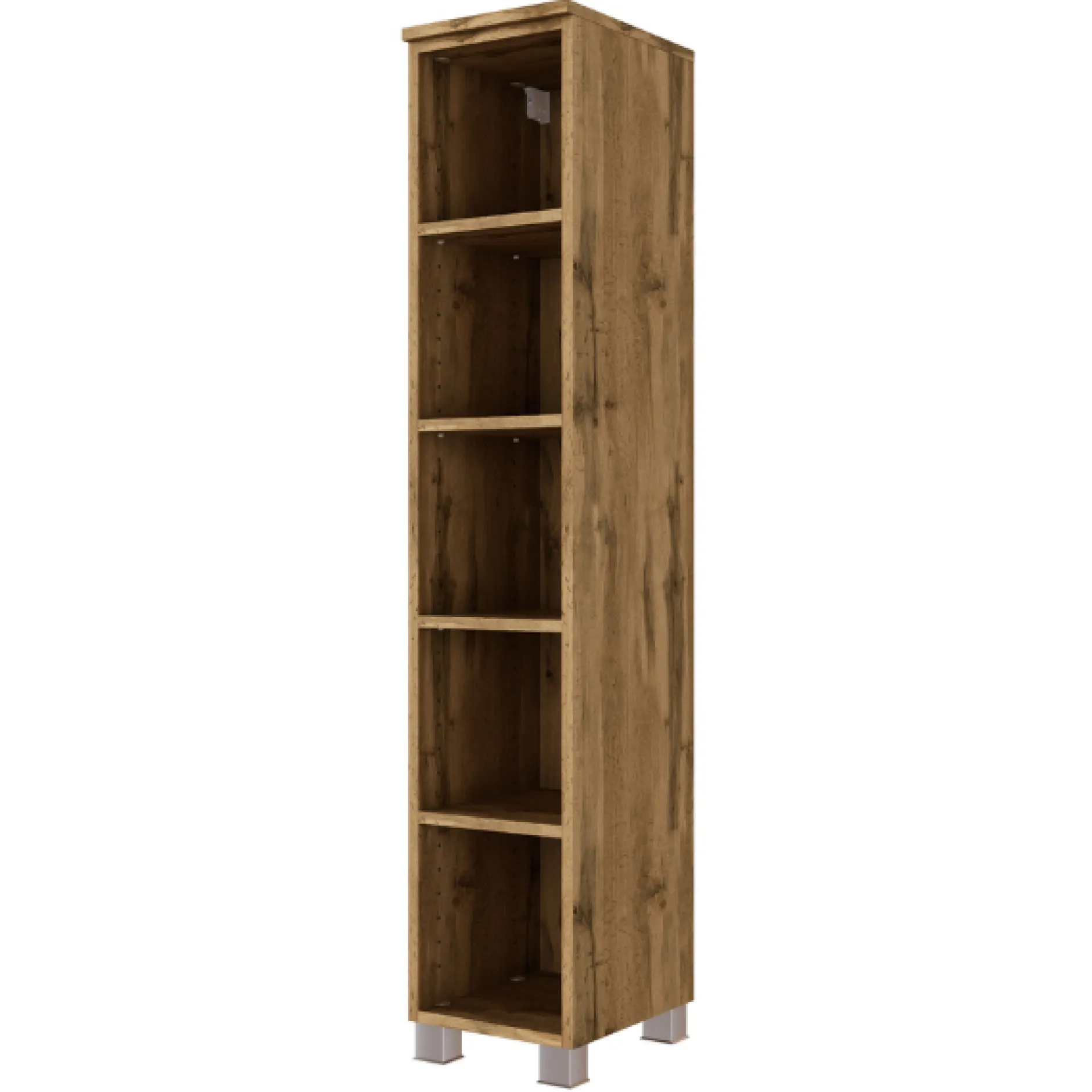 SefaBadezimmer : Spiegelschrank, Waschtischschrank, Säulenschrank, Regal - Eiche/Weiß