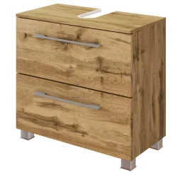 SefaBadezimmer : Wandschrank, Spiegelschrank, Waschtischunterschrank - Eiche