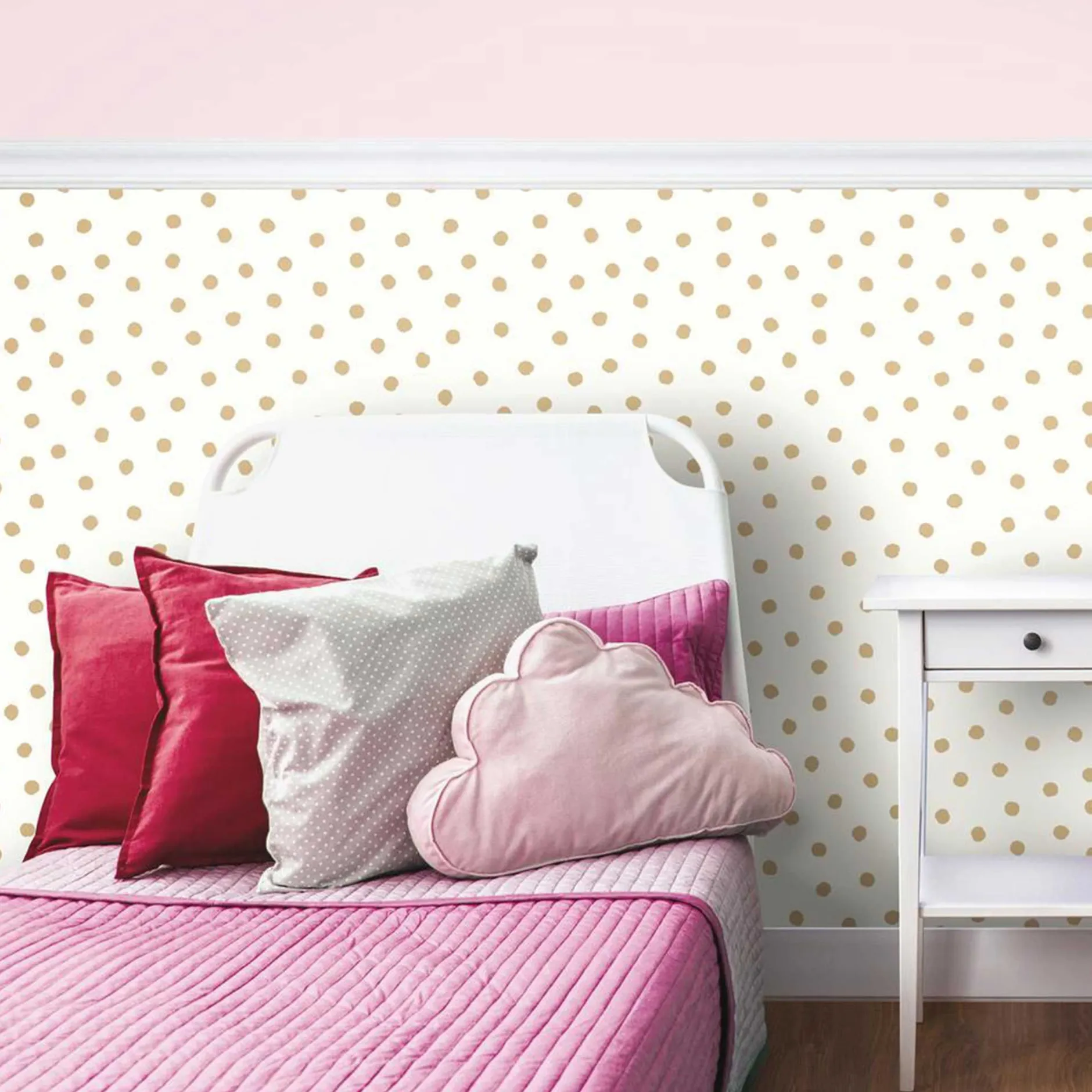Selbstklebende Tapete Gold Dot