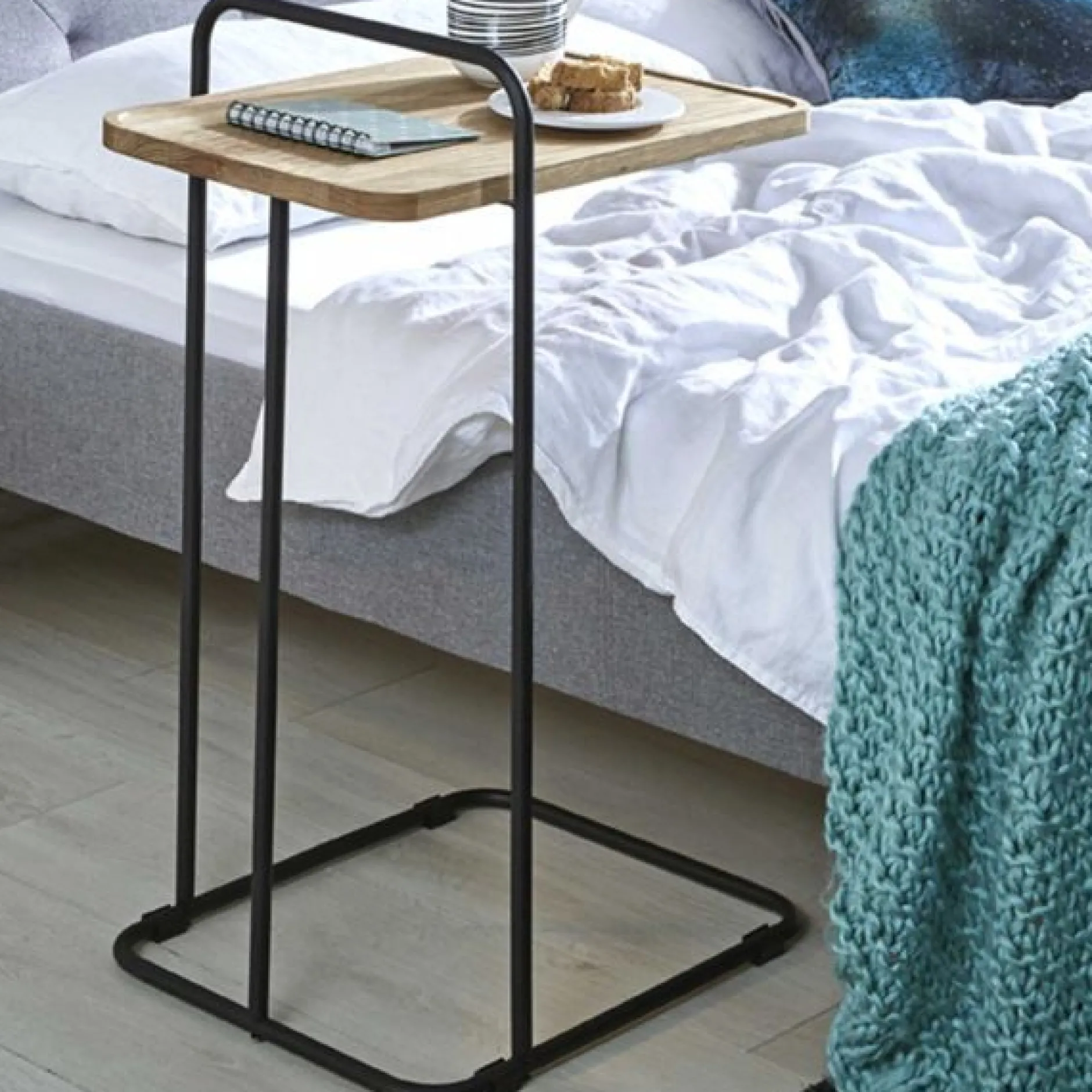Serviertisch | 49 x 35 x 73 cm | Eiche massiv