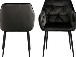 Sessel Lynn - grau/braun/schwarz