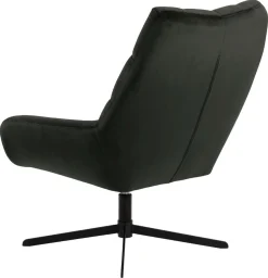 Sessel Paris - 73x82x88 cm - drehbar - dunkelgrüner Samt