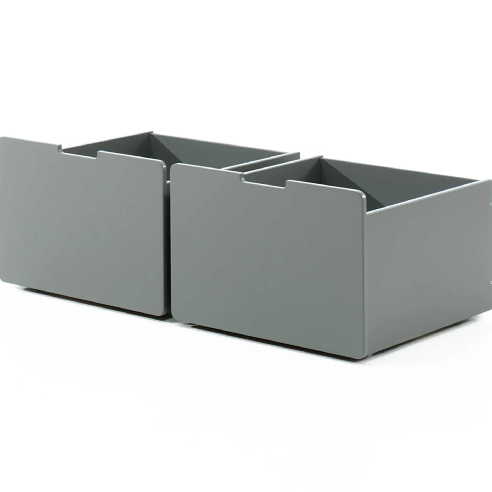 Set mit 2 Schubladen Pip - grau