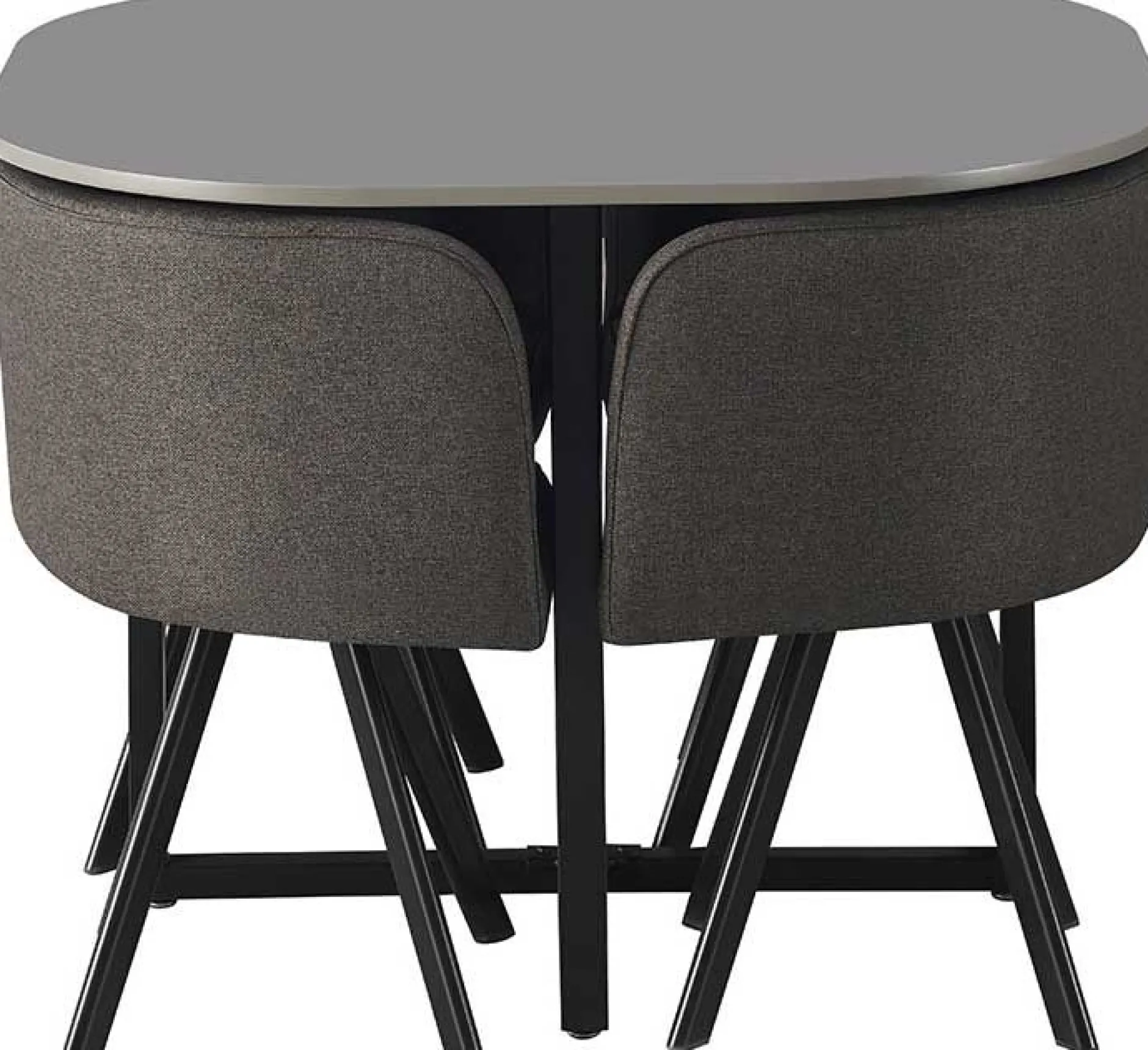Set Tisch und Stühle Eva | 100 x 100 x 75 cm | Grau