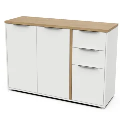 Sideboard Access | 121,5 x 39,6 x 85,6 cm | Weiß