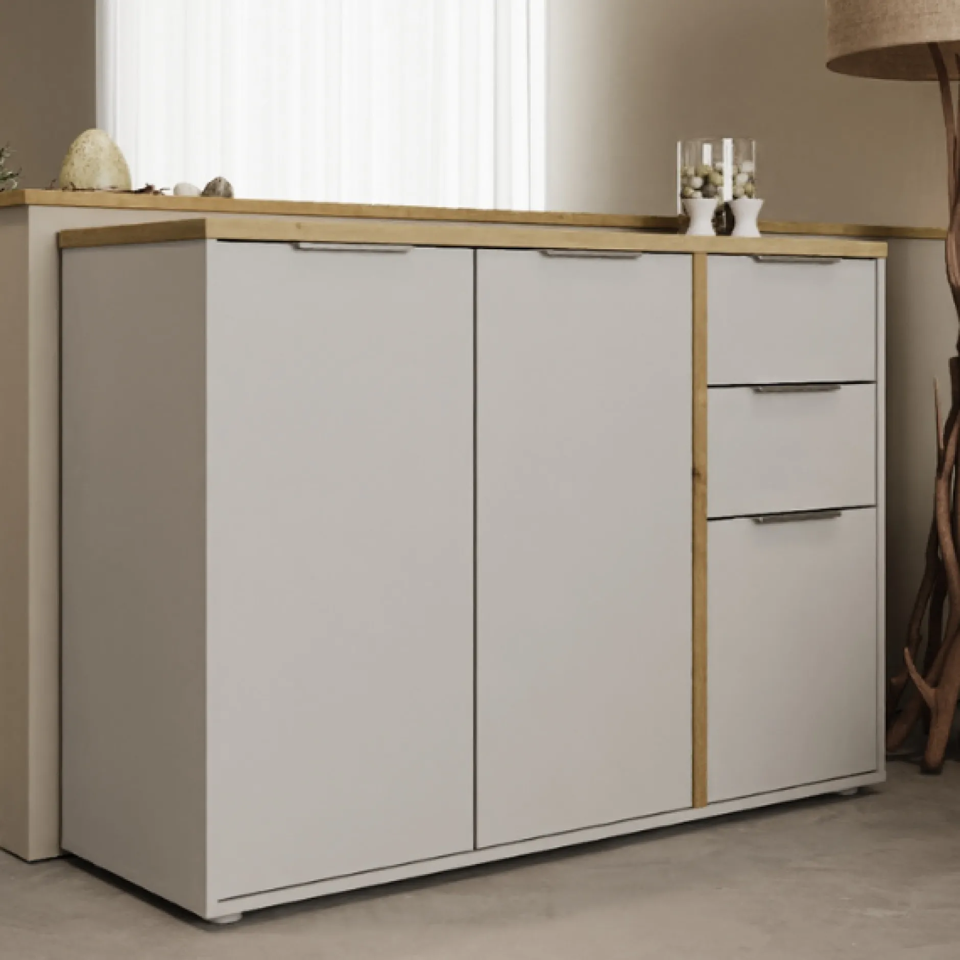Sideboard Access | 121,5 x 39,6 x 85,6 cm | Weiß