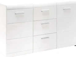 Sideboard Allan 144cm mit 2 Türen und 3 Schubladen - weiß
