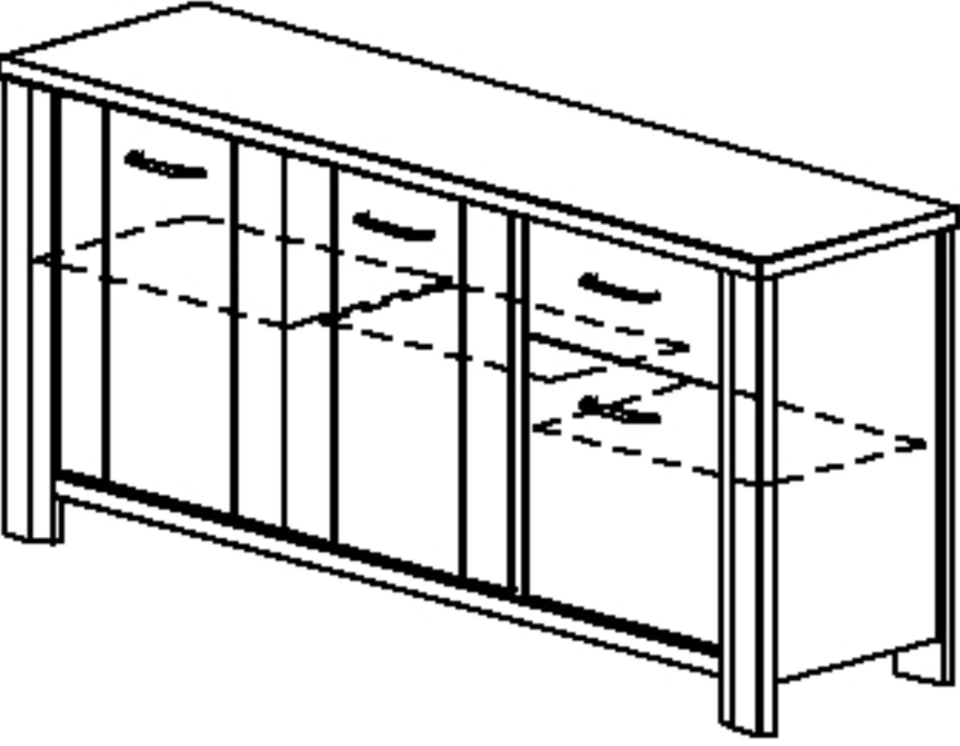 Sideboard Basalte | 190 x 50 x 88 cm | Viking Oak Design