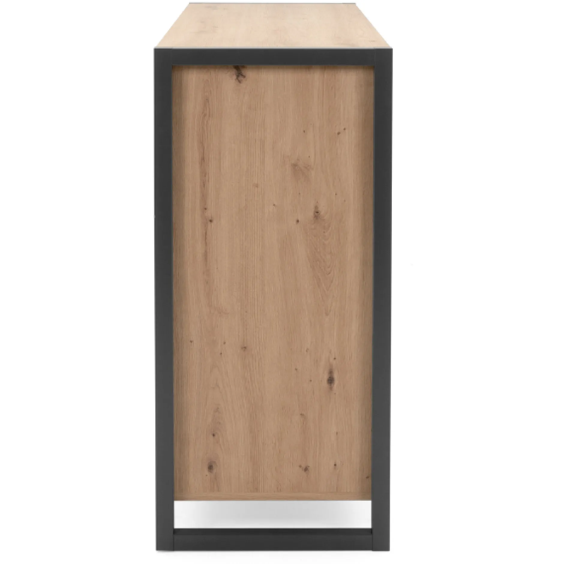 Sideboard Damon 120cm mit 2 Türen und 3 Schubladen - Eiche Dekor/anthrazit