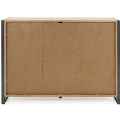 Sideboard Damon 120cm mit 2 Türen und 3 Schubladen - Eiche Dekor/anthrazit