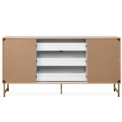 Sideboard Edith-weiß/gold