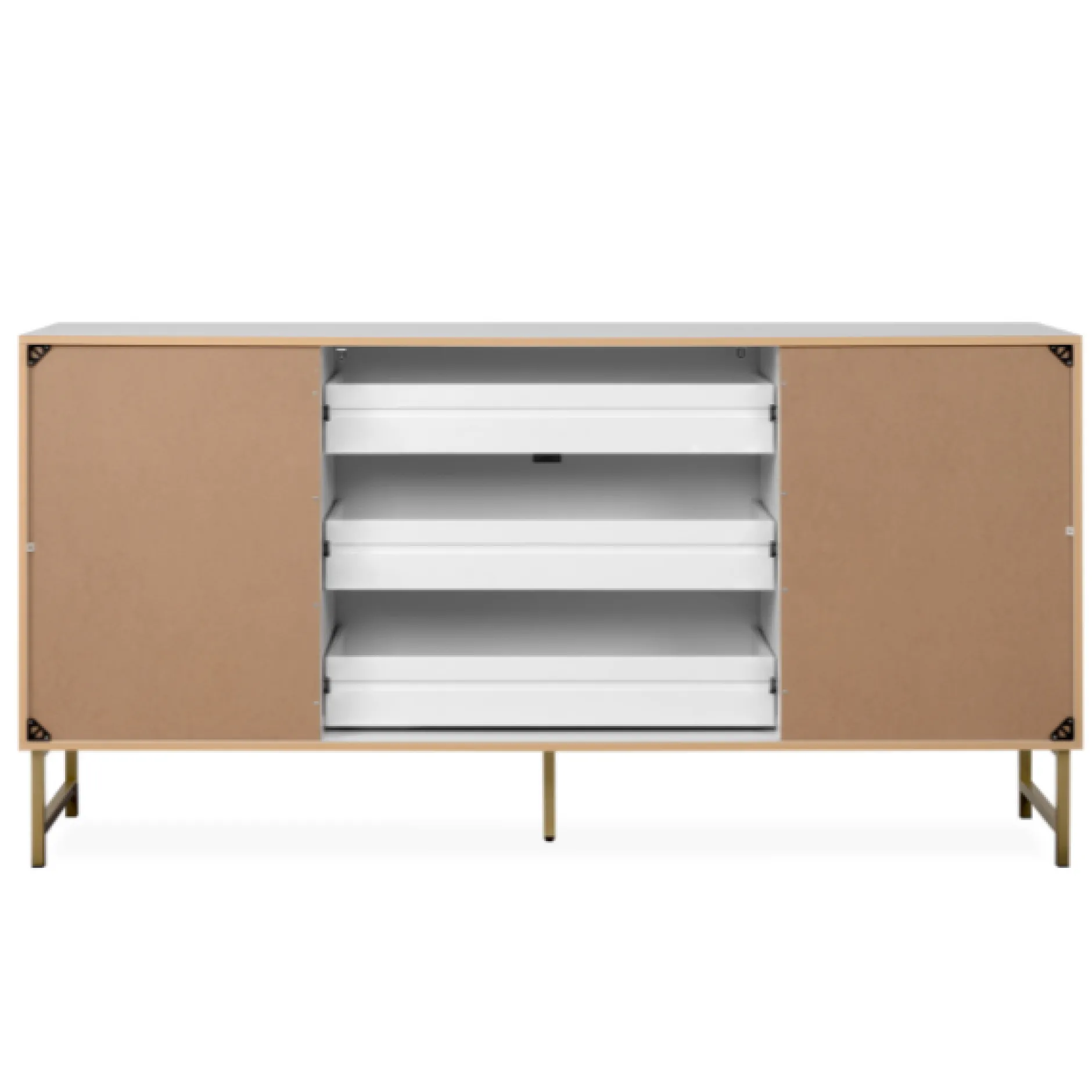 Sideboard Edith-weiß/gold