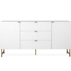 Sideboard Edith-weiß/gold