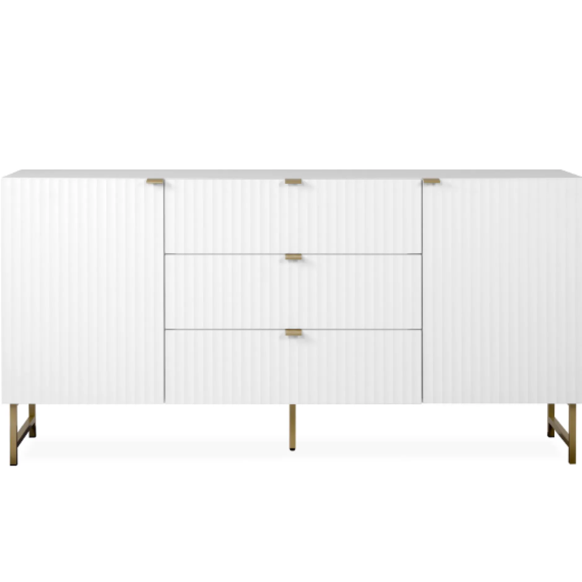 Sideboard Edith-weiß/gold