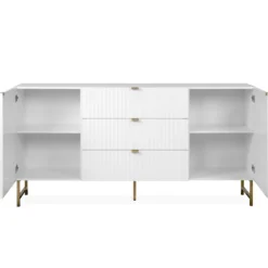 Sideboard Edith-weiß/gold