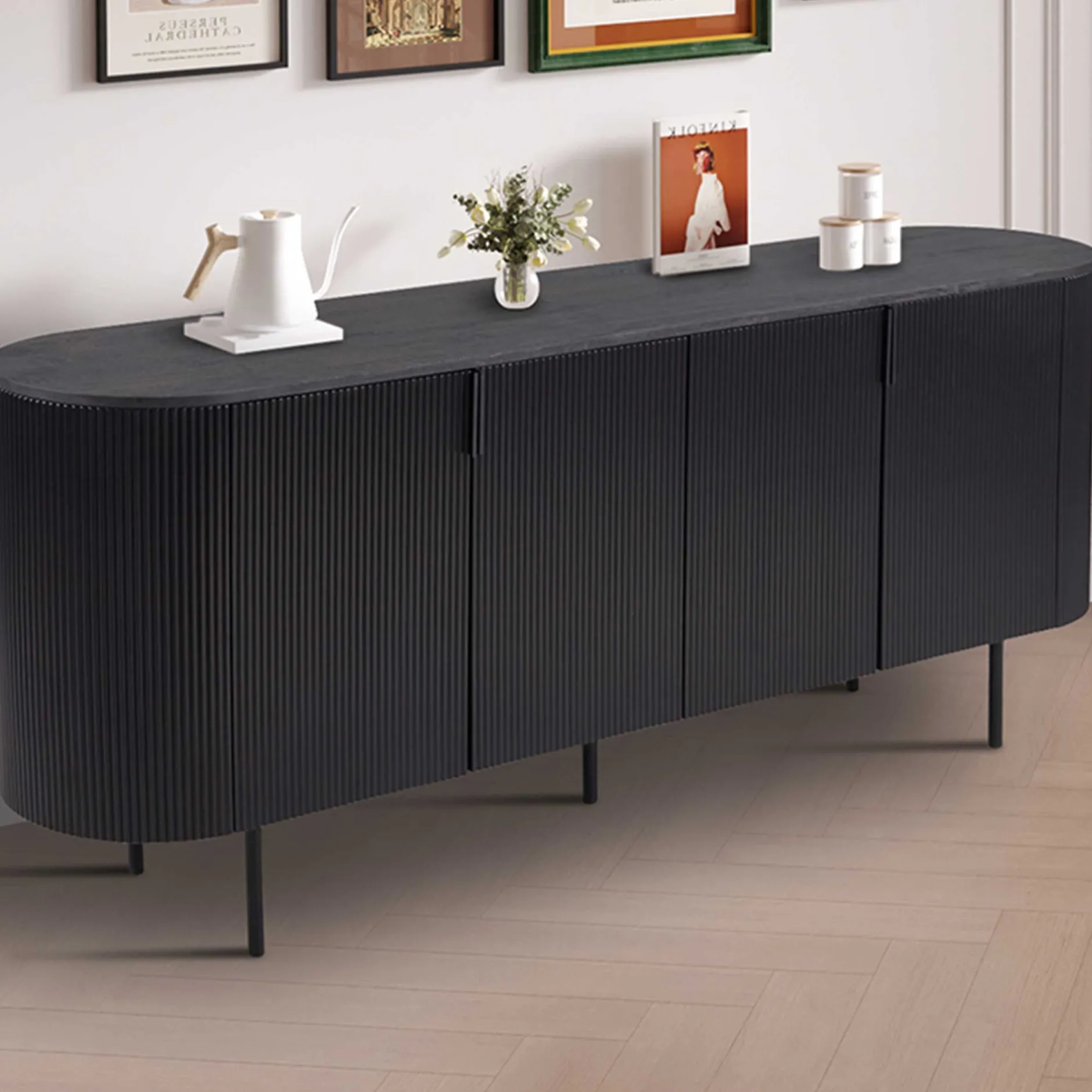 Sideboard Lagos | 200 x 45 x 80 cm | Dunkelbraun