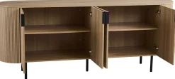 Sideboard Lagos - 200x45x80cm - 4 Türen - Eiche Dekor