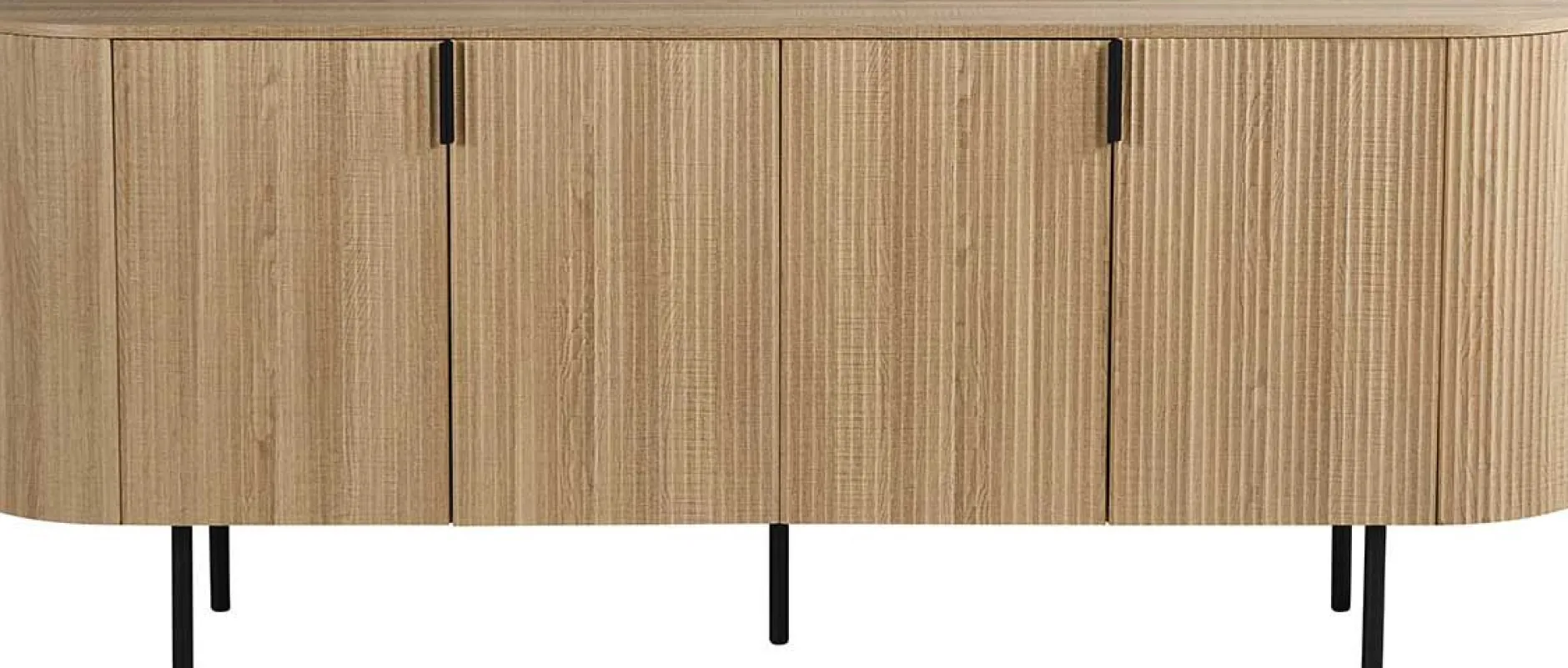 Sideboard Lagos - 200x45x80cm - 4 Türen - Eiche Dekor