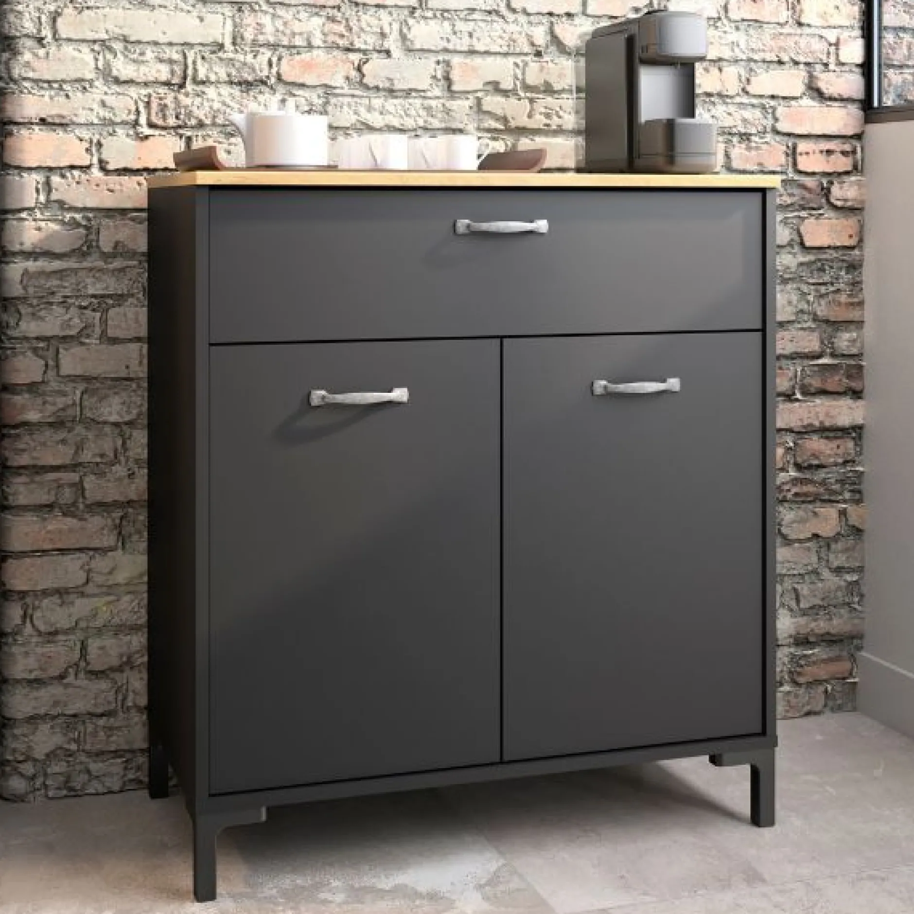 Sideboard Manchester | 81 x 41 x 90 cm | Helvezia Oak Design