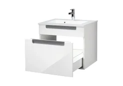 Siena 60cm Waschtischunterschrank - weiß/anthrazit