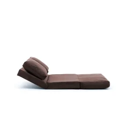 2-Sitzer Sofa-Bett | Komfort und Stil mit Metallrahmen | Braun
