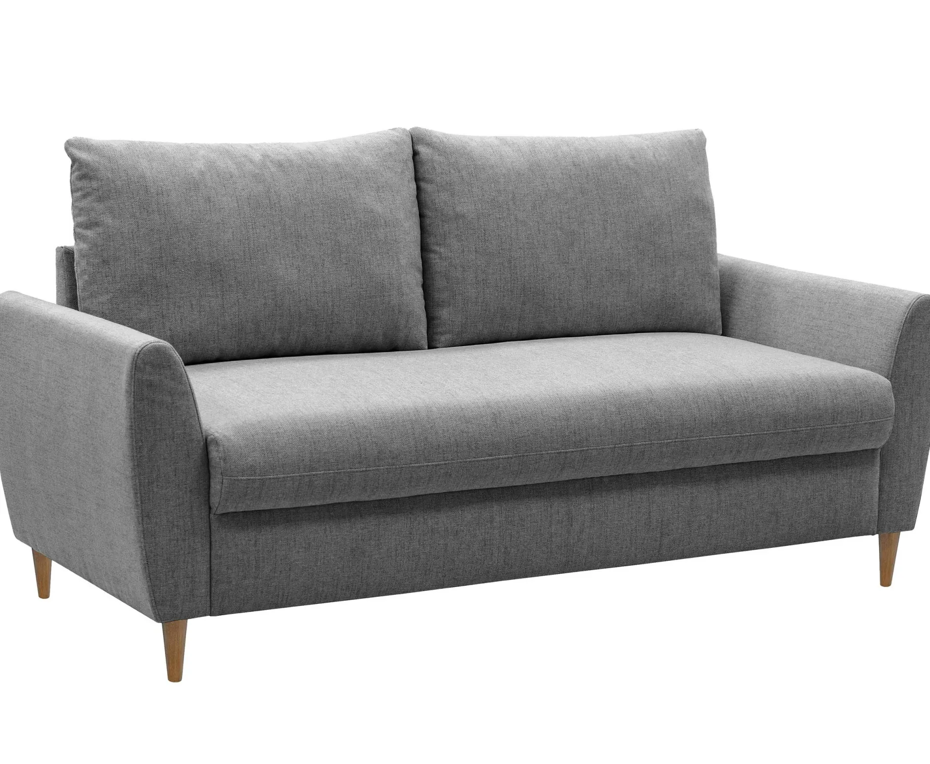 3-Sitzer Sofa Lino - 180x78x92cm - grauer Stoff