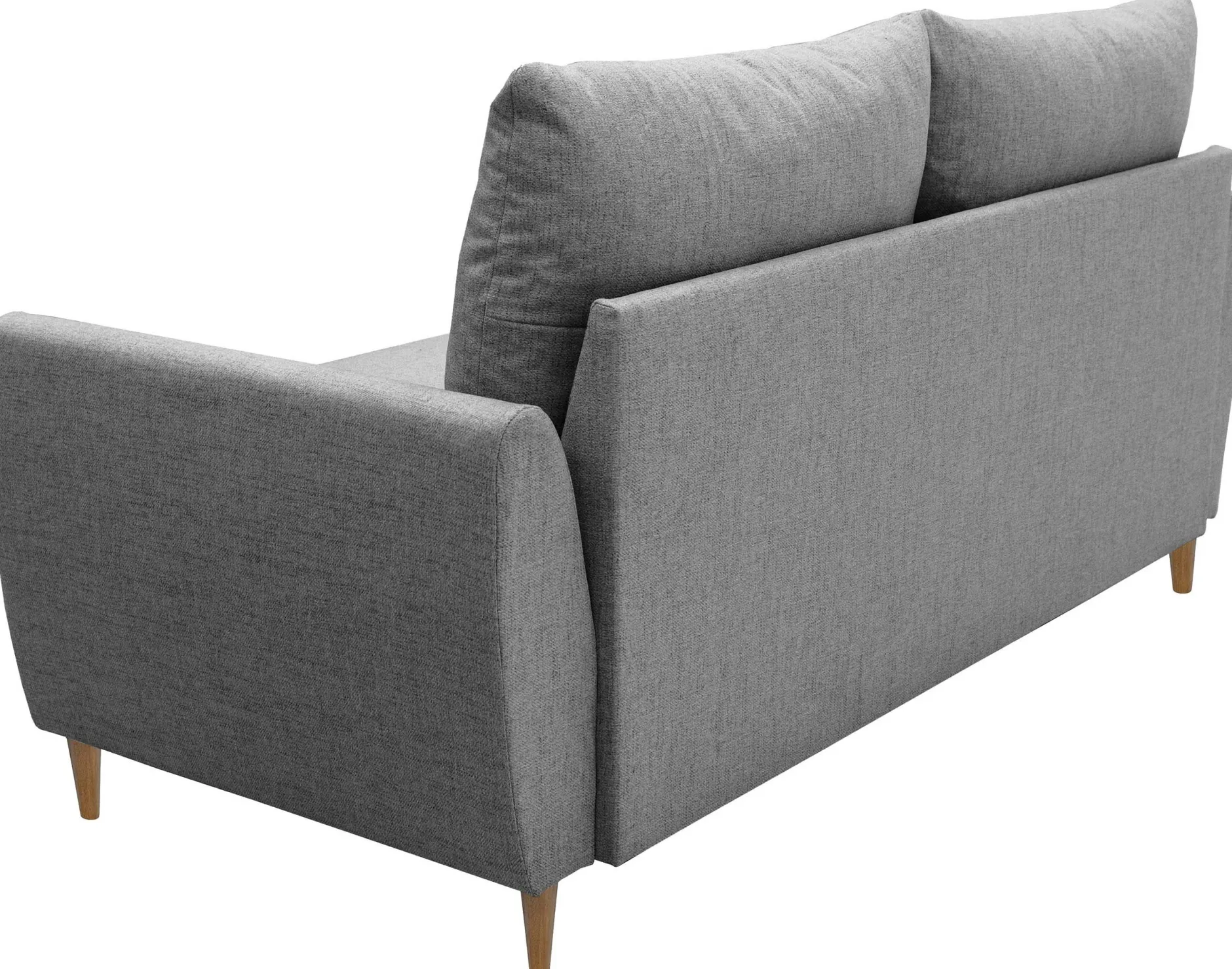 3-Sitzer Sofa Lino - 180x78x92cm - grauer Stoff